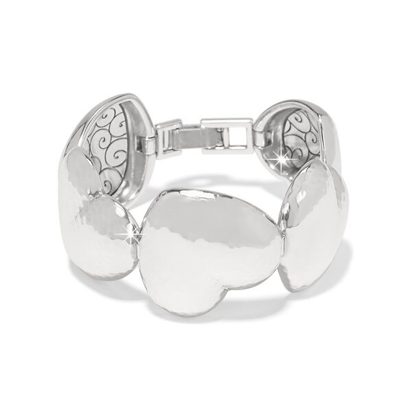 JF0297 Trianon Heart Link Bracelet This asymmetrical heart lnk bracelet Broghton